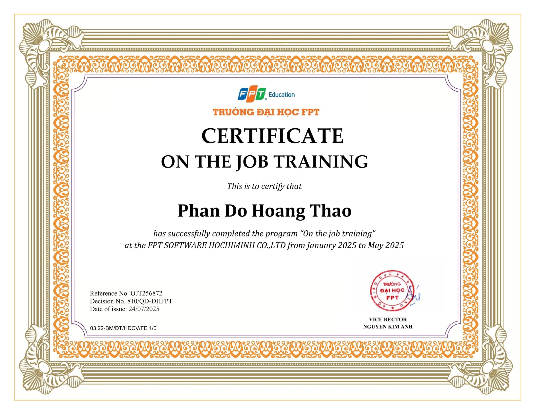 On-the-Job Training (OJT)